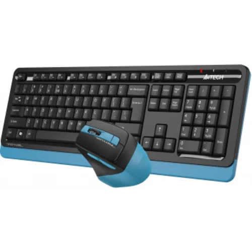 Клавиатура + мышь A4Tech Fstyler FG1035 клав:черный/синий мышь:черный/синий USB беспроводная Multimedia (FG1035 NAVY BLUE)